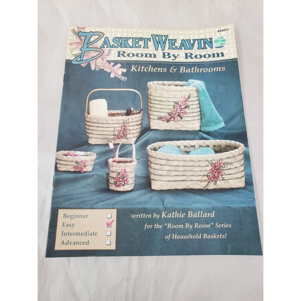Basket Weaving Room By Room Kitchens & Bathrooms Kathie Ballard 1994 Pattern Bk